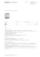 Datasheet for Gira 201500, EAN: 4010337073345