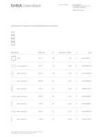 Datasheet for Gira 111427, EAN: 4010337008927