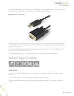 Datasheet for Startech.com DP2VGAMM3B, EAN: 0065030852456