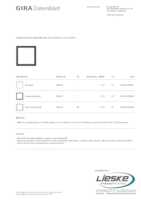 Datasheet for Gira 028967, EAN: 4010337289678
