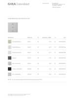 Datasheet for Gira 510626, EAN: 4010337091301