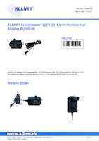 Datasheet for Allnet YC-01, EAN: 4038816209412