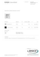 Datenblatt zu Gira 106129, EAN: 4010337096719