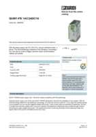 Datasheet for Phoenix Contact 2866763, EAN: 4046356113793