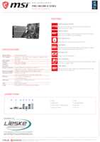 Datasheet for MSI 7D46-009R, EAN: 4719072925024