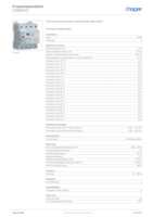 Datasheet for Hager CDB625D, EAN: 3250611627661