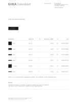 Datasheet for Gira 551300, EAN: 4010337102090