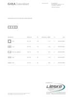 Datasheet for Gira 0214335, EAN: 4010337019886