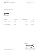 Datenblatt zu Gira 850367, EAN: 4010337032120