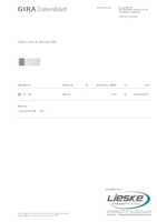 Datenblatt zu Gira 850400, EAN: 4010337032021