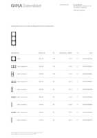 Datasheet for Gira 110309, EAN: 4010337036845