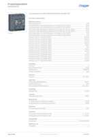 Datasheet for Hager HHS081DC, EAN: 3250613177973