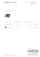 Datasheet for Gira 1282005, EAN: 4010337057338