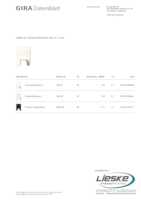 Datasheet for Gira 106901, EAN: 4010337096634