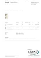 Datasheet for Gira 106201, EAN: 4010337076780