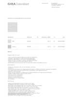 Datasheet for Gira 5002003, EAN: 4010337070856