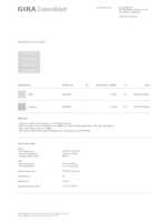 Datenblatt zu Gira 5054003, EAN: 4010337074922