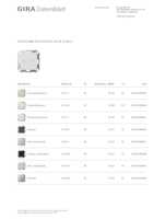 Datasheet for Gira 517327, EAN: 4010337090557