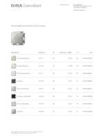 Datasheet for Gira 5173600, EAN: 4010337090595