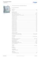 Datasheet for Hager CDB525E, EAN: 3250611627777