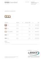 Datasheet for Gira 021338, EAN: 4010337076995
