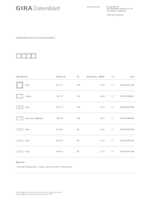 Datasheet for Gira 021437, EAN: 4010337077626