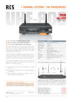 Datenblatt zu RCS Audio-Systems UWR-701 F, EAN: 4250458202839