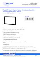 Datasheet for Allnet ALLTCover21NBv1, EAN: 4038816127730