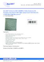 Datasheet for Allnet ANT-868-14dbi-FLAT-PATCH-570, EAN: 4038816208118