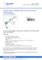 Datasheet for Allnet ANT-868-14dbi-Yagi, EAN: 4038816208828