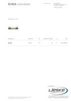 Datasheet for Gira 049806, EAN: 4010337498063