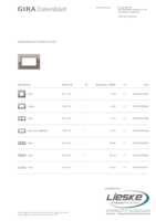 Datasheet for Gira 1001122, EAN: 4010337000358