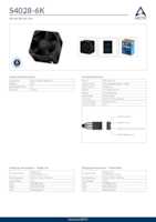 Datasheet for Arctic ACFAN00185A, EAN: 4895213703796
