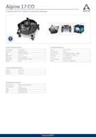 Datasheet for Arctic ACALP00041A, EAN: 4895213703901