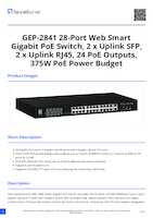 Datasheet for LevelOne GEP-2841, EAN: 4015867228159