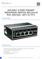 Datasheet for LevelOne IGP-0502, EAN: 4015867228173