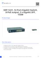 Datasheet for LevelOne GEP-1221, EAN: 4015867227978