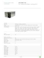 Datasheet for APC APCRBC143, EAN: 0731304292548