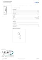 Datasheet for Hager BRA85130W9016, EAN: 4012740019231