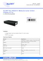 Datasheet for Allnet ALL-MCS014, EAN: 4038816006561