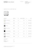 Datasheet for Gira 284426, EAN: 4010337082057