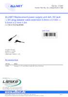 Datasheet for Allnet ALL-Adapt-Ext5.5-1500, EAN: 4038816121714