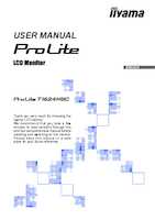 Datasheet for Iiyama T1624MSC-B1