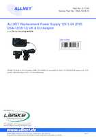 Datasheet for Allnet DSA-12CB-12, EAN: 4038816211163