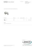 Datasheet for Gira 002031, EAN: 4010337020318
