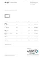 Datasheet for Gira 100217, EAN: 4010337002178