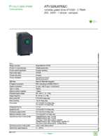 Datasheet for Schneider Electric ATV320U07M2C, EAN: 3606480966545