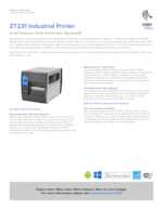 Datasheet for Zebra ZT23142-T1E000FZ