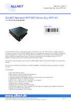 Datasheet for Allnet ALL-NTP-101, EAN: 4038816115171