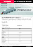 Datasheet for CyberPower RBP0144, EAN: 4711027799964